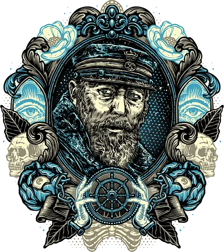 Portrait of the Captain - Movie, film, novel, horror, sci-fi, monster, creature, characters, captain