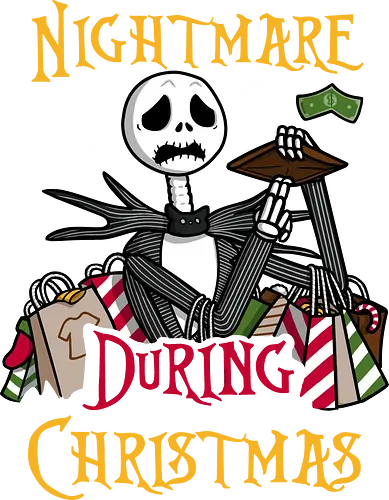 Christmas Nightmare! - the-nightmare-before-christmas, nightmare-before-christmas, xmas, christmas, shopping, stress, funny, tim-burton