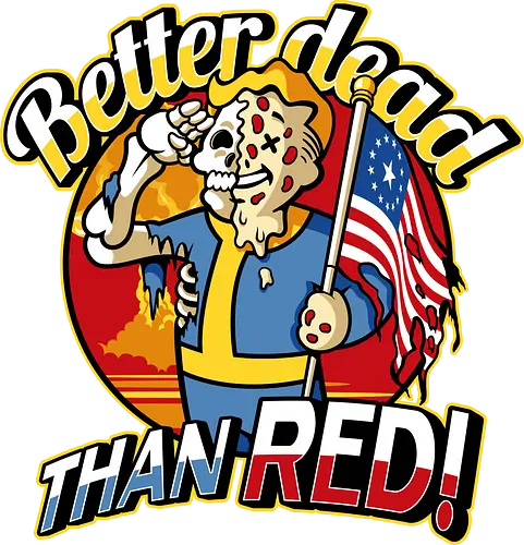 Better dead than red - fallout, game, demonigote, red, america, usa, nuke
