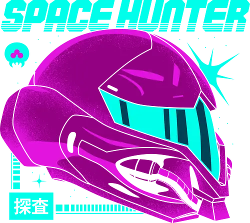 Space Hunter Neon Helmet