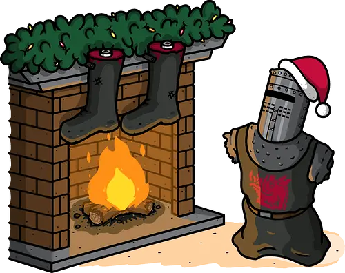 Black Knight Christmas! - black-knight, the-black-knight, monty-python, movies, funny, christmas, xmas