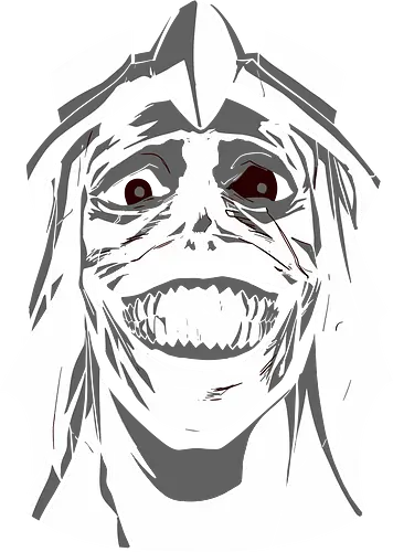  Smiling Statue of Fear - Solo Leveling, God Statue, D-Rank Dungeon, manhwa, anime, fear, sinister smile, haunting, Jinwoo, antagonist, fan art, t-shirt design, art print, cool graphic, dark fantasy, iconic monster