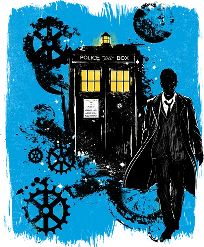 The doctor and the time machine - tardis, dr who, Doctor, time machine, time and space machine, TV, scifi