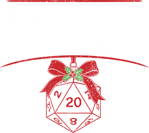 Merry Critmas D20 Holiday - d20, dice, fantasy, gaming, geek, gen xers, holiday, merry christmas, nerd, retro, roleplay, rpg, tabletop, vintage, xmas