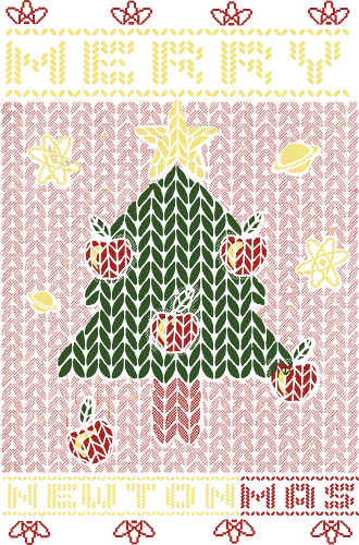 Merry NewtonMas - merry christmas, christmas, science, isaac newton, newton, physics