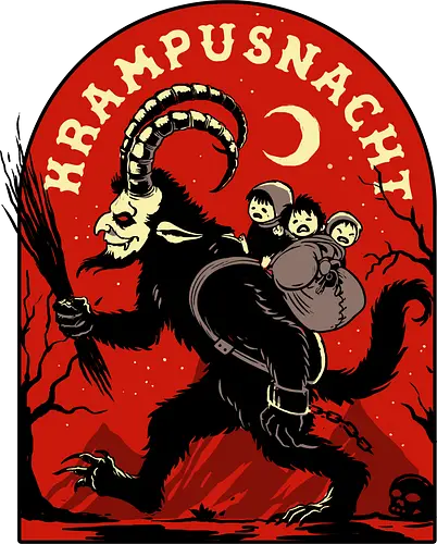 Krampusnacht - krampus, christmas, creepy, demon, devil, goat, goth, horror, krampusnacht, monster, merry christmas, scary, xmas, yule, yuletide