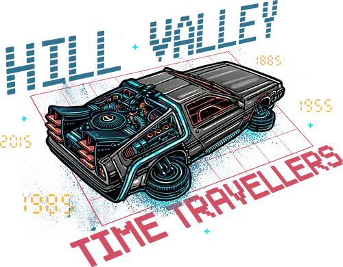 Hill Valley Time Travellers - Film, movie, time travel, galaxy, sci-fi, science fiction, classic movie