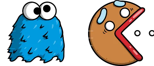 Cookie-Man! - cookie-monster, sesame-street, pac-man, arcade, gaming, gamer, video-games, nostalgia, mashup, funny