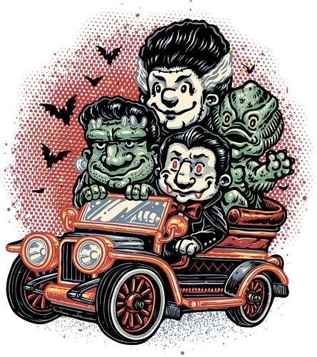 Horrific Roadtrip - Horror, monsters, funny, humor, road trip, vacation, creatures, movie, film