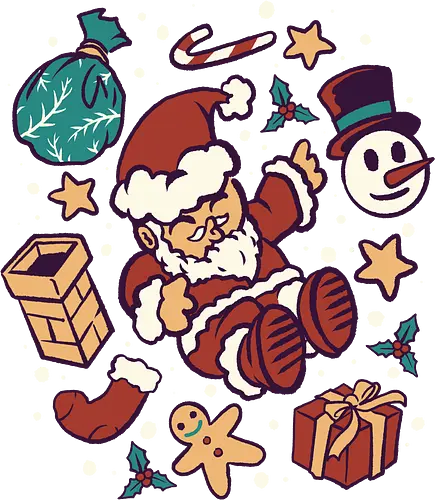 jolly  mini santa  - xmas, christmas, santaclaus, cool, holiday, rich, holy, beautiful, snowball, christmastree, smile, happy