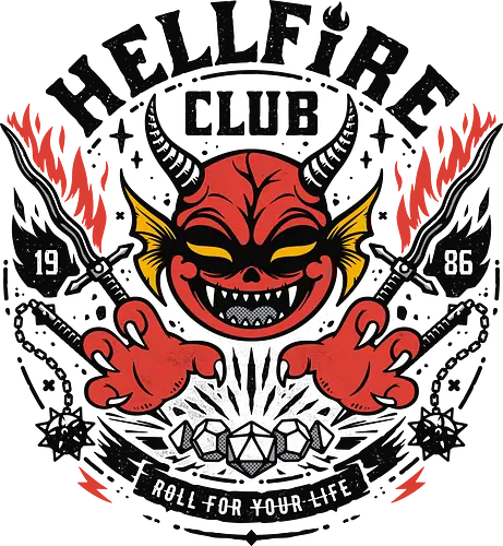 Roll for your life - stranger, things, roll, roleplay, roleplayer, boardgame, boardgames, hellfire, tv series, tv, series, demon, fire, nerd