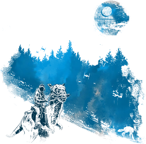 Luke's vacation - stars wars, scifi, science fiction, Hoth, movie, pop culture, winter