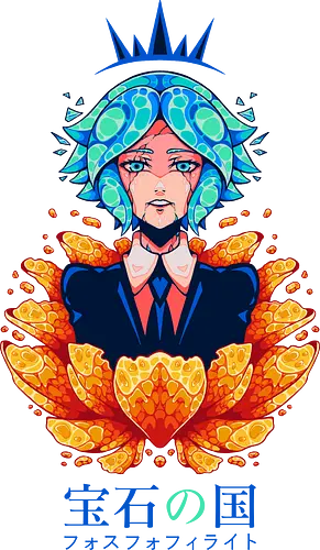 PHOSPHOPHYLLITE - gem, gemstone, anime, manga, houseki no kuni, land of the lustrous, phosphophyllite