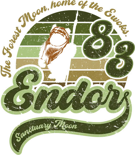 Vintage sanctuary moon - retro, rebel, 70s, movies, films, date, galaxy, star, 80s movies, endor, ewoks