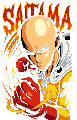 Serious Punch Man - One-Punch Man, Serious Punch, Caped Baldy, anime, manga, hero, fan art, t-shirt design, art print, cool anime art, geek art, stylish, overpowered, Shonen, action graphic