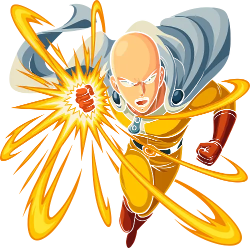 The One Punch Dash - Saitama, One-Punch Man, One Punch, Caped Baldy, anime, manga, hero, fan art, t-shirt design, art print, cool anime art, geek art, dynamic, action graphic, overpowered, Shonen