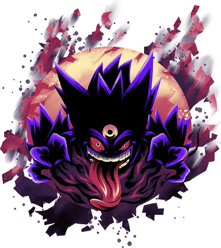 Mega Poison Ghost - Pocket, Mega Gengar, Poison, Ghost