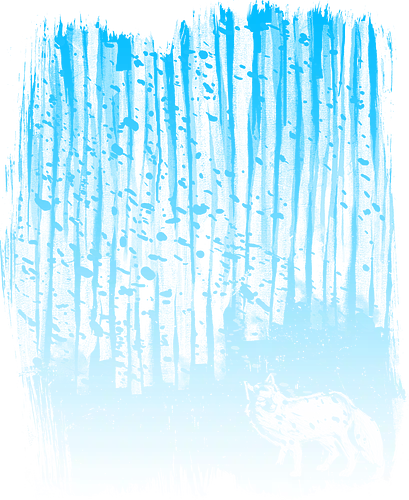 Winter night 2 - fox, forest, nature, animals, snowy landscape, cute, artistic