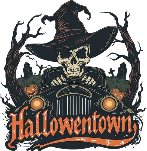 Halloweentown  – Spooky Cozy Autumn Vibes - halloweentown, halloween, spooky, magic, witch, pumpkin, ghost, cozy, autumn, fall, horror, witchy, gothic, moon, vibes