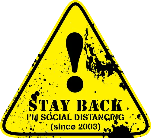 social distance sign  - word, comedy, sarcasm, parody, font, typography, fun, funny, meh, meme, reaction