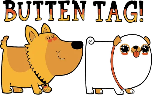 Butten Tag - Dogs, dog lovers, dog shirt, doggos, pet shirt, pet lovers, cute dogs, Hunde, Tiere, Schäferhunde, German Shepherds