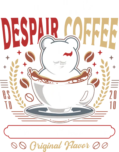 Hopes Peak Academy Coffee Crest - danganronpa, dangan ronpa, anime, manga, monokuma, despair, bear, monobear, hopes peak academy, video game, gamer, gaming, killing harmony, junko enoshima, makoto naegi