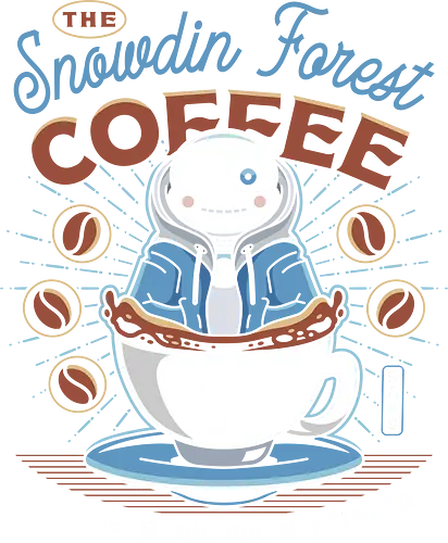 Snowdin Forest Coffee Emblem - Tale, deltarune, muffet, sans, spider cider, indie game, video game, gaming, rpg, flowey, mettaton, gamer, papyrus, toriel, asgore, coffee