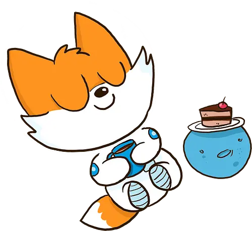 Pause vom Weltalltag (ohne Background) - Comic, Fuchs, Space, Weltraum, Pause