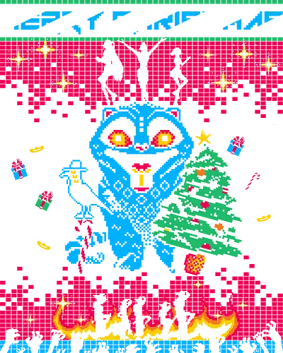 KPop Christmas - Kpop demon hunters, Derpy Tiger, Sussie, huntrix, saja boys, ugly Christmas, Christmas