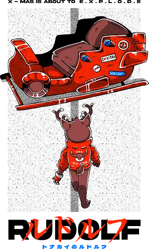 RUDOLF - xmas, merry xmas, akira, anime, japan, japanese, rudolf, reindeer