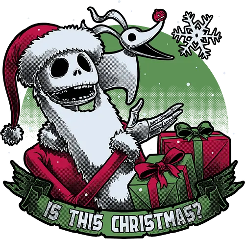 Skeleton Christmas Halloween - Movies, holiday, animation, halloween, christmas, dark fantasy, internet meme, skeleton, classic, stop motion, musical, scary, spooky, dog, pet, ghost, skull, fun, funny