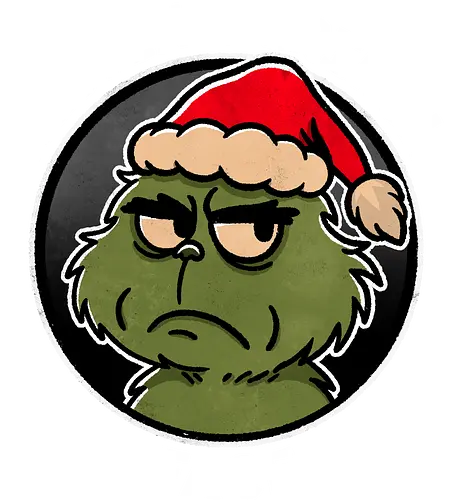 Resting Grinch face - grinch, christmas gift, holiday decor, xmas, christmas tree, festive, winter wonderland, holiday cheer, seasonal, gift ideas, merry christmas