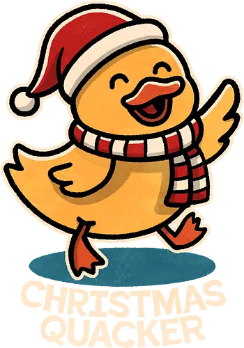 Christmas Quacker - duck, quacker, holiday, winter, gifts, seasonal, christmas gifts, xmas, festive, holiday decorations, merry christmas, christmas spirit