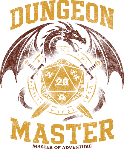 Dungeon Master - Dungeon, tabletop RPG, Pen and paper, D&D, role-playing games, gaming apparel, fantasy art, game master, TTRPG, nerd culture, geek fashion