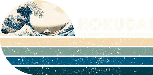 Retro Hokusai - retro, rebel, 70s, movies, hokusai, great wave off kanagawa, japanese art, woodblock, japan, millenium space ship