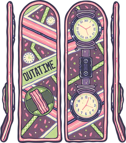 Skateboard of the Future - Movies, time, time travel, classic, classic movie, skateboards, skateboarding