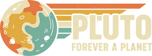 Pluto: Forever A Planet - Retro Solar System - Pluto, forever a planet, astronomy, solar system, science shirt, retro aesthetic, vintage space, nostalgic, planetary defense, dwarf planet, outer space, science humor, teacher gift, celestial body, mid-century