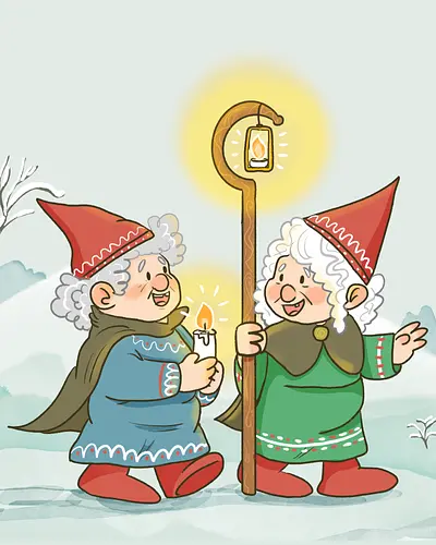 Wichtelfrauen - Wichtel, Advent, Yule, Weihnachten, Winter