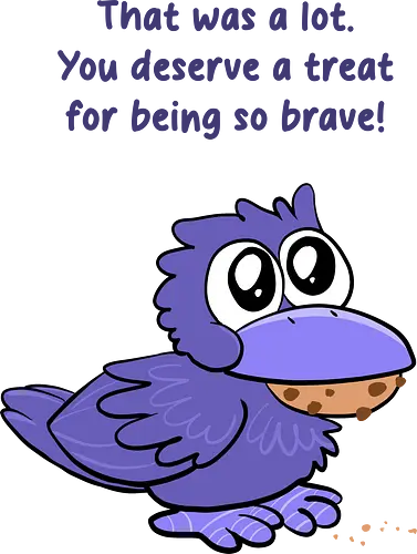 Treat Crow (violette Schrift)