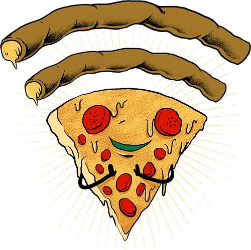 pizza signal  - pizza, food, space, astronout, delicious, beverages, meatball, sausages, fastfood, bestfriend