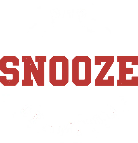 Pro Snooze Champion - Varsity Style Sleep Graphic - pro snooze champion, funny sleep shirt, varsity style, collegiate typography, snooze button, lazy day gift, sarcastic apparel, sleep lover, vintage athletic design, nap enthusiast, humorous workout parody, rest champion, cozy loungewear, sleep goals, university style graphic