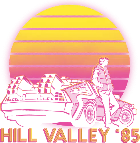 Hill Valley 85 - Future, Delorean, Marty Mcfly