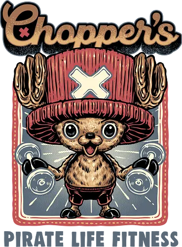 Chopper Fitness - Anime, Manga, Japanese, TV series, pirate, fitness, TV show, character, animation, exercise