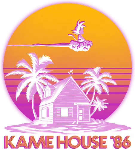 Kame House 86 - Dargon Ball, Kame House, Goku, Nimbus Cloud