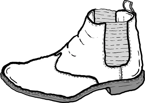 Schuh  - Schu, boots, fun, comic, cartoon, art, ilustration, komisch, schwarz, weiß, stiefel