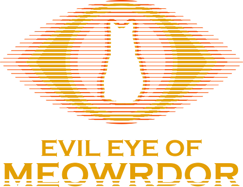 Evil Eye of Meowrdor Cat Parody - cat, animal, cats, cult movies, cute, devil, evil, fantasy, funny, geek, kitty, meow, nerd, nostalgia, parody
