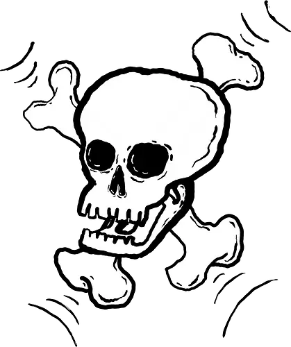 Skull - Skull, todenkopf, knochen, schädel, art, fun, ilustration, comic, schwarz, humor