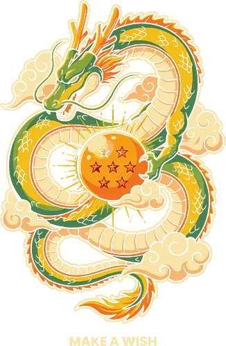 Make a Wish - eternal dragon, make a wish, anime dragon shirt, seven star orb, shenron inspired art, mythical dragon tee, green dragon graphic, japanese aesthetic clothing, manga lover gift, dragon ball fan art, shenron t-shirt, legendary dragon, wish granting dragon, divine dragon, oriental dragon art, anime streetwear, celestial dragon, magic orb shirt, dragon quest apparel