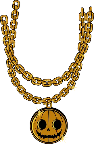 golden pumpkin head - golden, necklace, crown, cool, gold, king, kingdom, hiphop, music, art, horror, halloween, cool