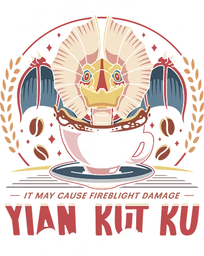 Yian Kut Ku Coffee Emblem - hunting, yian kut ku, monster hunter world, gamer, gaming, video games, iceborne, palico, wyvern, felyne, monster hunter rise, monster hunter wilds, pukei pukei, coffee